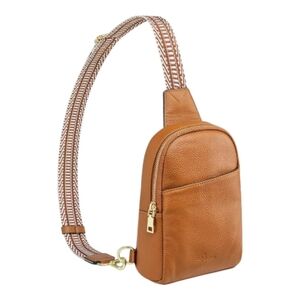 S-ZONE Genuine Leather Sling Bag